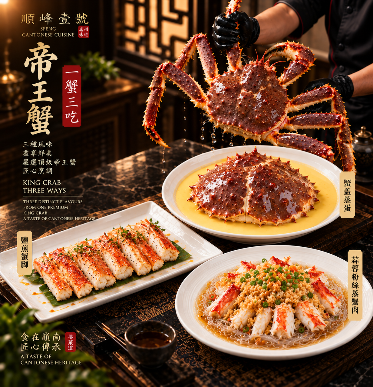 帝王蟹・一蟹三吃 / King Crab, Three Ways